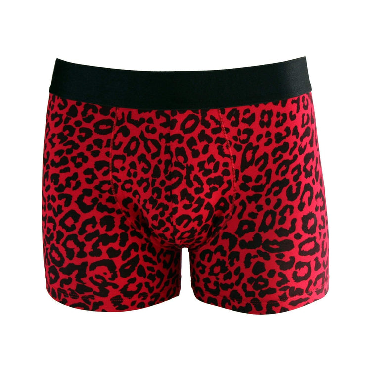 FANCIES Boxer Briefs Micromodal Boxer Briefs in Red Leopard