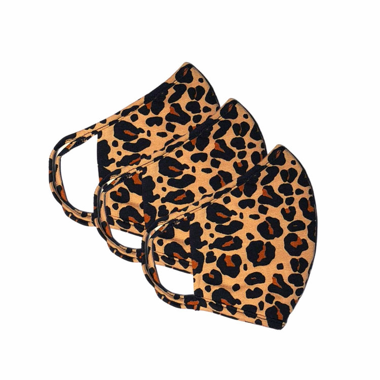 FANCIES Face Masks Leopard Fashion Face Masks - Set of 3