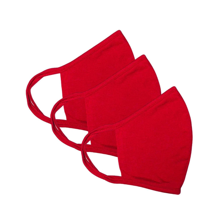 FANCIES Face Masks Red Fashion Face Masks - Set of 3