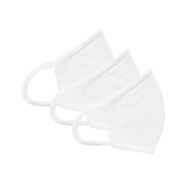 FANCIES Face Masks White Fashion Face Masks - Set of 3